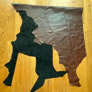 Ostrich Skin LeatherBrown For Bags Wallets Boots Shoes Belts Accessories NEW